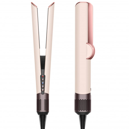 Преса за коса Dyson HT01 Airstrait CePk/RoGd, 1600W, Маx 140C, Йонизация, 6 нива на темп, Щадяща косата, Медно покритие, LCD дисплей, Керамично розово/розово злато