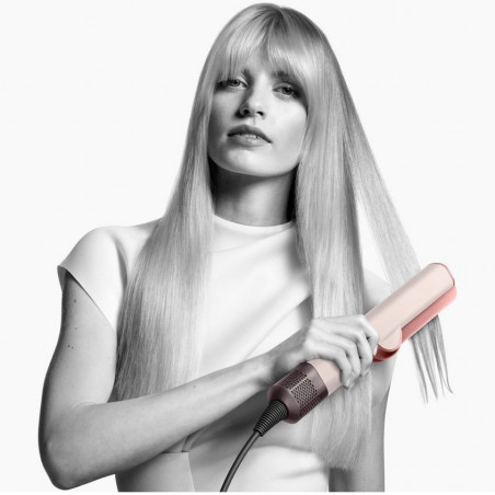 Преса за коса Dyson HT01 Airstrait CePk/RoGd, 1600W, Маx 140C, Йонизация, 6 нива на темп, Щадяща косата, Медно покритие, LCD дисплей, Керамично розово/розово злато