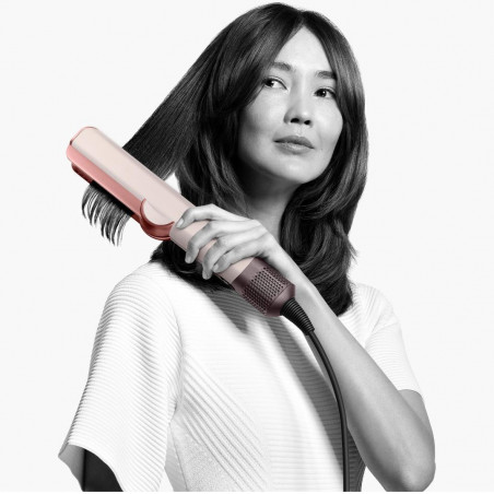 Преса за коса Dyson HT01 Airstrait CePk/RoGd, 1600W, Маx 140C, Йонизация, 6 нива на темп, Щадяща косата, Медно покритие, LCD дисплей, Керамично розово/розово злато