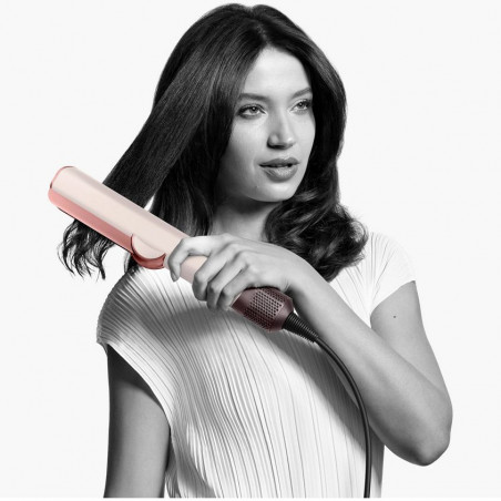 Преса за коса Dyson HT01 Airstrait CePk/RoGd, 1600W, Маx 140C, Йонизация, 6 нива на темп, Щадяща косата, Медно покритие, LCD дисплей, Керамично розово/розово злато