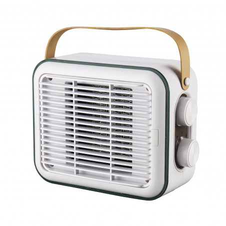 Вентилаторна печка ELITE EFHR-1383 Ретро, 1500W, До 15 м2, PTC нагревател, 3 степени, Защита при преобръщане, Бял/горчица
