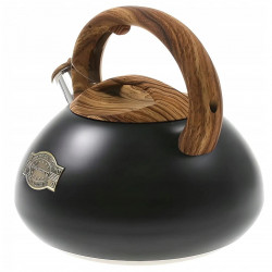 Свирещ чайник Klausberg KB 7565, 3 л, Дебелостенна основа, Индукция, Черен/кафяв