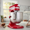 Планетарен миксер KitchenAid Artisan 5KSM70SHXEER, 375 W, 6.6 л, 10 скорости, Повдигане на купата, Червен