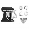 Планетарен миксер KitchenAid Artisan Elegance 5KSM175PSEBK, 300 W, 4.8 л, Direct drive, 10 скорости, Черен мат