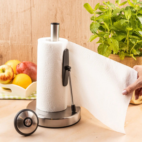Поставка за кухненска хартия Kinghoff KH 1955, 36.5 см, Неръждаема стомана, Сребрист