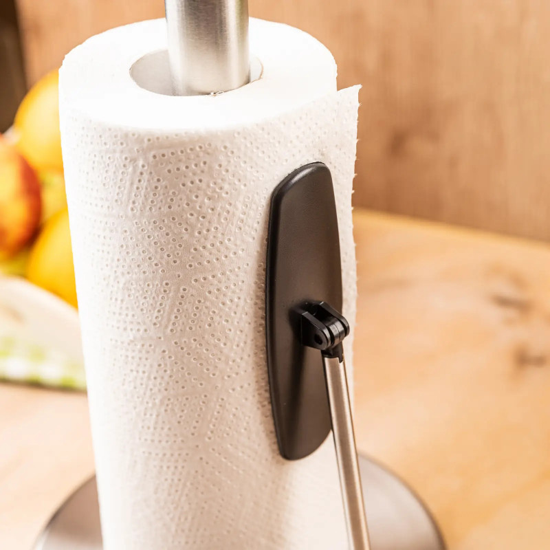 Поставка за кухненска хартия Kinghoff KH 1955, 36.5 см, Неръждаема стомана, Сребрист