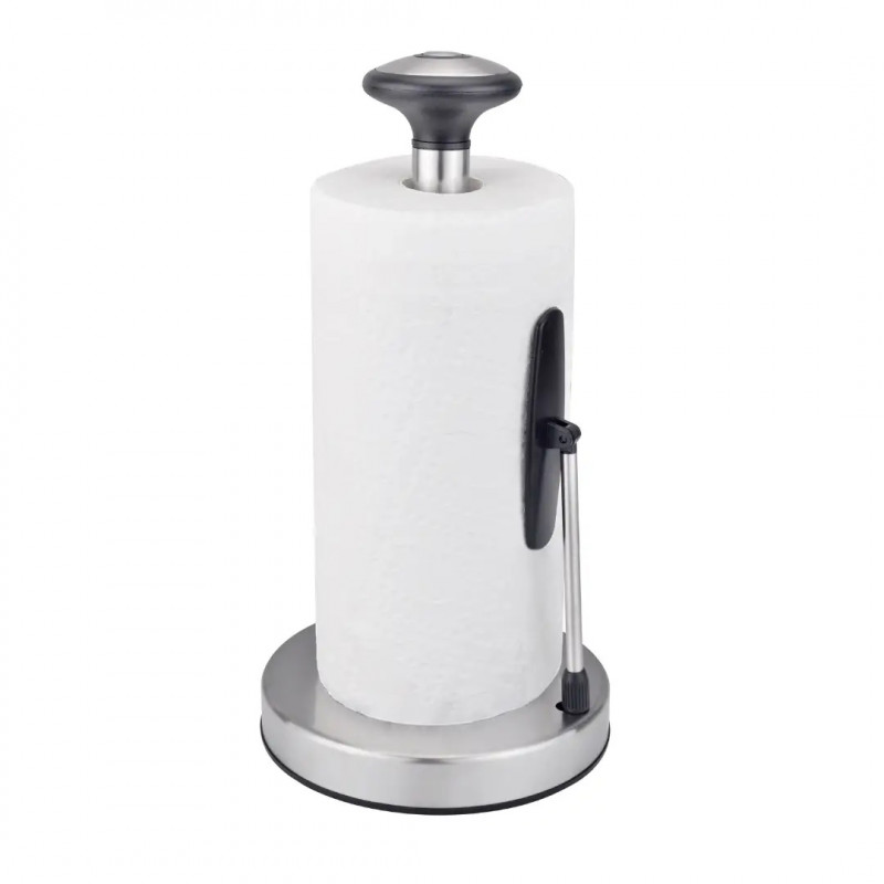 Поставка за кухненска хартия Kinghoff KH 1955, 36.5 см, Неръждаема стомана, Сребрист