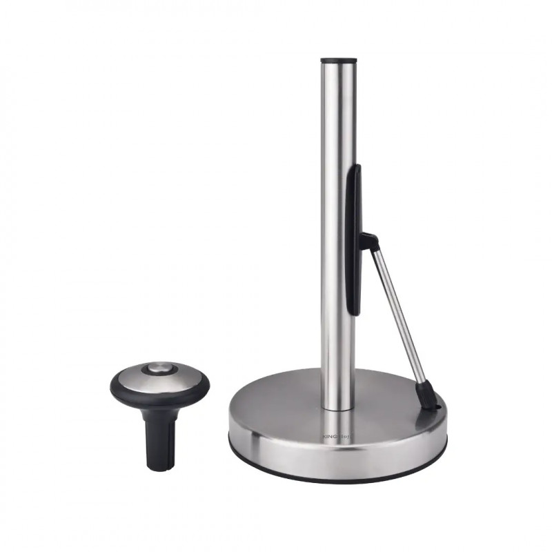 Поставка за кухненска хартия Kinghoff KH 1955, 36.5 см, Неръждаема стомана, Сребрист