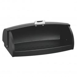 Кутия за хляб Klausberg KB 7931, 45 см, Ергономична дръжка, Метална, Черен