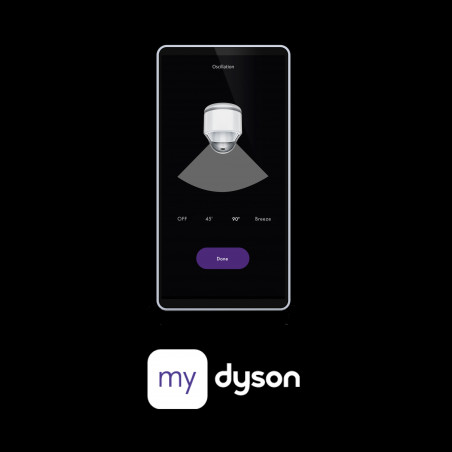 Пречиствател на въздух 3в1 Dyson PC2 De-NOx TP12 Wh/Gd, Охладител, Отоплител, 40W, До 40 м2, 10 скорости, Осцилация, HEPA+К-Carbon, Wi-Fi, LCD, Гласово управление, Бял/златист