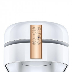 Пречиствател на въздух 3в1 Dyson PC2 De-NOx TP12 Wh/Gd, Охладител, Отоплител, 40W, До 40 м2, 10 скорости, Осцилация, HEPA+К-Carbon, Wi-Fi, LCD, Гласово управление, Бял/златист