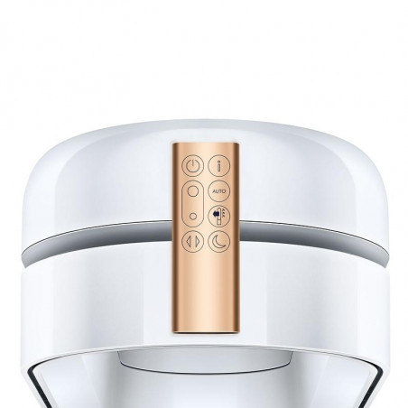 Пречиствател на въздух 3в1 Dyson PC2 De-NOx TP12 Wh/Gd, Охладител, Отоплител, 40W, До 40 м2, 10 скорости, Осцилация, HEPA+К-Carbon, Wi-Fi, LCD, Гласово управление, Бял/златист