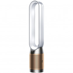 Пречиствател на въздух 3в1 Dyson PC2 De-NOx TP12 Wh/Gd, Охладител, Отоплител, 40W, До 40 м2, 10 скорости, Осцилация, HEPA+К-Carbon, Wi-Fi, LCD, Гласово управление, Бял/златист