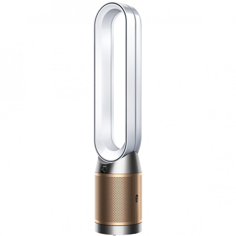 Пречиствател на въздух 3в1 Dyson PC2 De-NOx TP12 Wh/Gd, Охладител, Отоплител, 40W, До 40 м2, 10 скорости, Осцилация, HEPA+К-Carbon, Wi-Fi, LCD, Гласово управление, Бял/златист