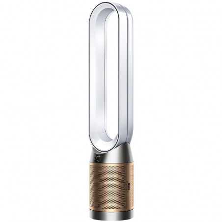 Пречиствател на въздух 3в1 Dyson Cool Formaldehyde™ TP09, Отоплител, Охладител, 40W, До 40 м2, 10 скорости, Осцилация, HEPA, Wi-Fi, LCD, Гласово управление, Бял/златист