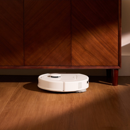 Прахосмукачка робот Roborock QR 598, 8000 Pa, 5200 mAh, 60W, 3D картографиране, Станция за зареждане, Автономия 3 часа, Бял