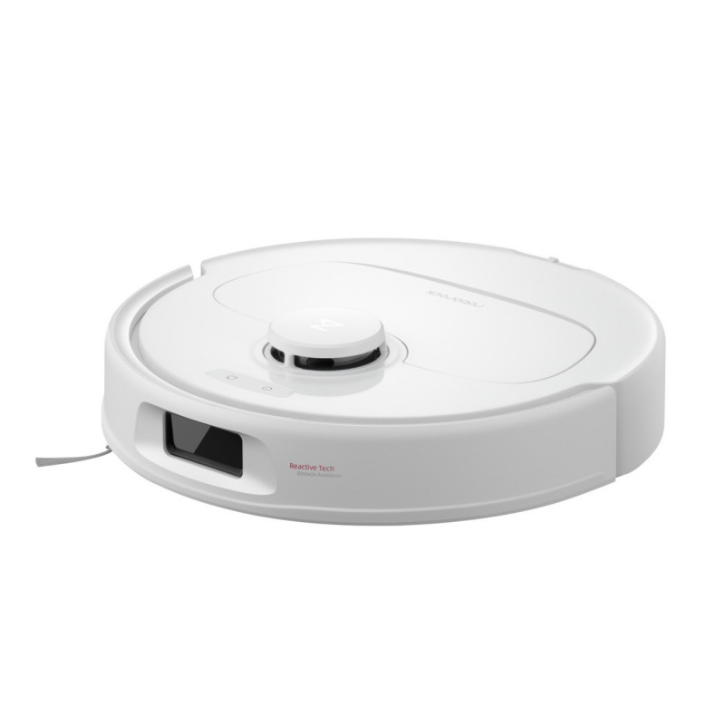 Прахосмукачка робот Roborock QR 598, 8000 Pa, 5200 mAh, 60W, 3D картографиране, Станция за зареждане, Автономия 3 часа, Бял