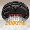 Прахосмукачка робот Roborock QR 598, 8000 Pa, 5200 mAh, 60W, 3D картографиране, Станция за зареждане, Автономия 3 часа, Черен