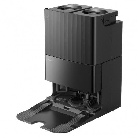 Прахосмукачка робот Roborock QR 598, 8000 Pa, 5200 mAh, 60W, 3D картографиране, Станция за зареждане, Автономия 3 часа, Черен
