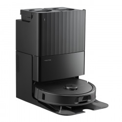 Прахосмукачка робот Roborock QR 598, 8000 Pa, 5200 mAh, 60W, 3D картографиране, Станция за зареждане, Автономия 3 часа, Черен