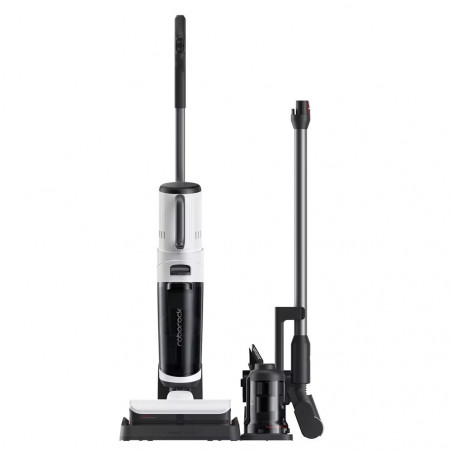 Вертикална прахосмукачка 5в1 Roborock Dyad Pro Combo R300002, 17000 Pa, 300 м2, 0.46 л, 4 режима, Самопочистване,, Автономия до 60 мин, Бял