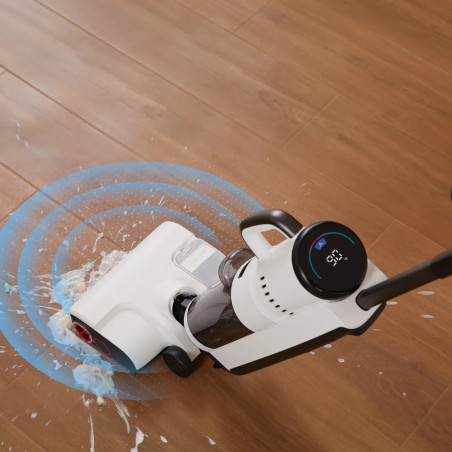 Вертикална прахосмукачка 5в1 Roborock Dyad Pro Combo R300002, 17000 Pa, 300 м2, 0.46 л, 4 режима, Самопочистване,, Автономия до 60 мин, Бял