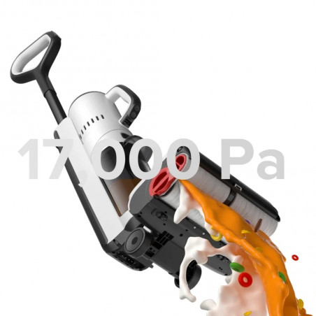 Вертикална прахосмукачка 5в1 Roborock Dyad Pro Combo R300002, 17000 Pa, 300 м2, 0.46 л, 4 режима, Самопочистване,, Автономия до 60 мин, Бял