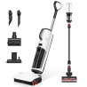 Вертикална прахосмукачка 5в1 Roborock Dyad Pro Combo R300002, 17000 Pa, 300 м2, 0.46 л, 4 режима, Самопочистване,, Автономия до 60 мин, Бял