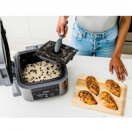 Мултикукър под налягане NINJA ON400EU, 1760W, 5.7L, Speedi Meals, 10 програми, Сив