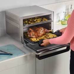 Многофункционална фурна 10в1 NINJA Foodi DT200EU, 2400W, 29L, Таймер, Конвекция, Дигитална, Инокс/черен