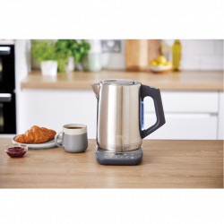 Електрическа кана с терморегулатор Ninja KT201EU, 3000W, 1.7 л, Кипване за 50 секунди, Интелигентни настройки, Инокс