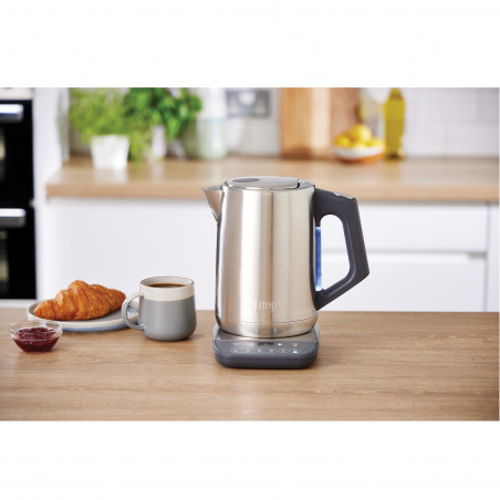 Електрическа кана с терморегулатор Ninja KT201EU, 3000W, 1.7 л, Кипване за 50 секунди, Интелигентни настройки, Инокс