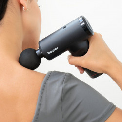 Масажор за цяло тяло Beurer MG 89, 2000 mAh, До 4 часа, 5 степени, Безчетков мотор, Точков, LED, CE, Черен