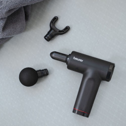 Масажор за цяло тяло Beurer MG 89, 2000 mAh, До 4 часа, 5 степени, Безчетков мотор, Точков, LED, CE, Черен