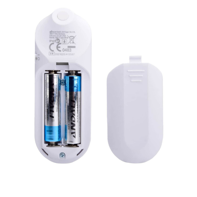 Устройство против ухапвания от насекоми Beurer BR 60, 2 степени, Керамичен връх, Без химически добавки, 2x AAA, Бял