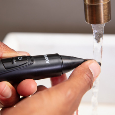 Тример за нос и уши Beurer MN3X, Инокс остриета, 3 приставки, 3 дължини, IPX4, Черен