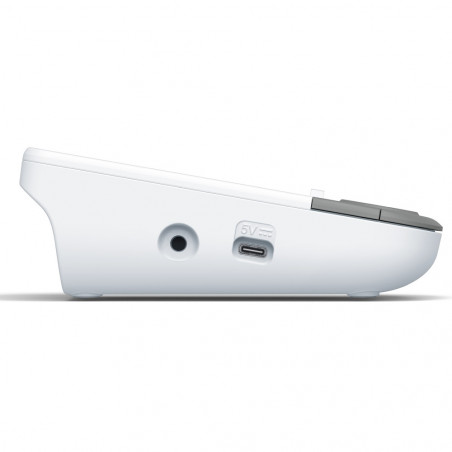 Апарат за кръвно налягане Beurer BM 53, Индикатор за аритмия и риск, Памет чрез приложение, 4 x AAA, USB-C, 22-42 см, Бял/Сив