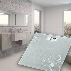Кантар Beurer GS 10, До 180 кг, Тънък дизайн, Закалено стъкло, Задържане на показанията, LCD, Сив