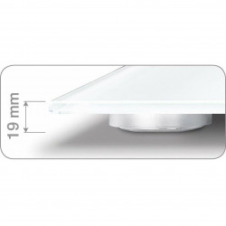 Кантар Beurer GS 10, До 180 кг, Тънък дизайн, Закалено стъкло, Задържане на показанията, LCD, Черен