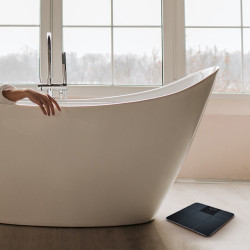 Кантар Beurer GS 235, До 180 кг, Големи цифри, Закалено стъкло, Magic LED, Неплъзгаща повърхност, Черен