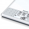 Кухненска везна Beurer DS 61, До 5 кг, ТАРА, Touch, Стъкло, Хранителен анализ на 950 храни, Памет, Прозрачен/сив