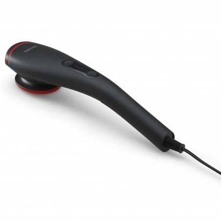 Масажор Beurer MG 24, 12W, Затоплящ, Вибрационен, 3 приставки, 2 степени, LED, Черен