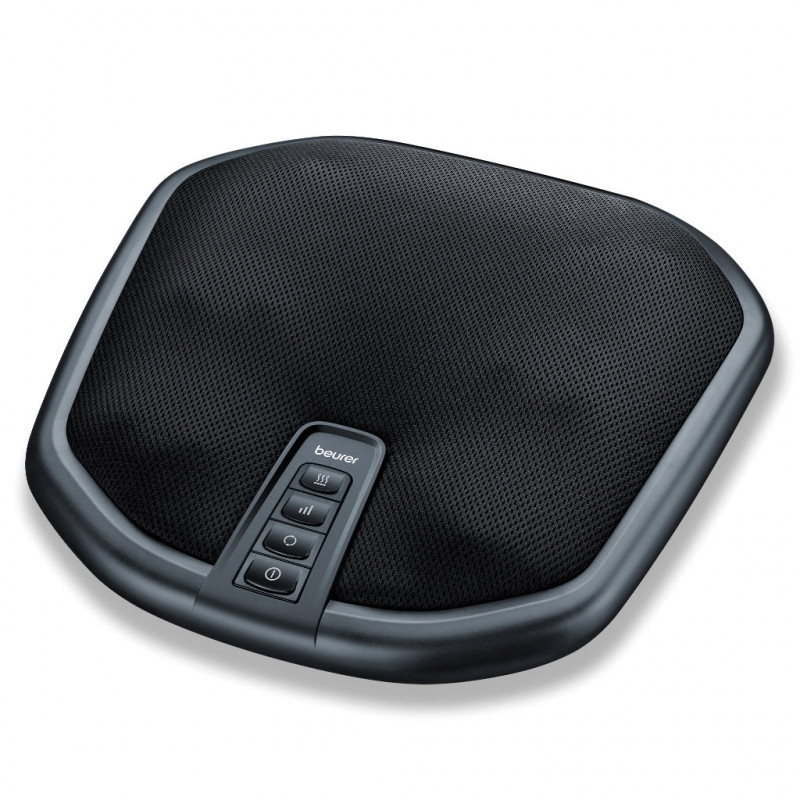 Масажор Beurer FM 70, 36W, Шиацу, Гръб и крака, 18 глави, 3 скорости, Затопляне, Покривало, Черен