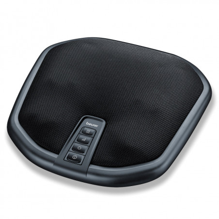 Масажор Beurer FM 70, 36W, Шиацу, Гръб и крака, 18 глави, 3 скорости, Затопляне, Покривало, Черен