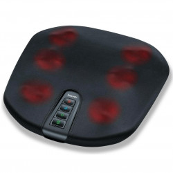 Масажор Beurer FM 70, 36W, Шиацу, Гръб и крака, 18 глави, 3 скорости, Затопляне, Покривало, Черен