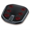 Масажор Beurer FM 70, 36W, Шиацу, Гръб и крака, 18 глави, 3 скорости, Затопляне, Покривало, Черен