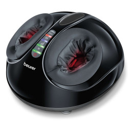 Шиацу масажор Beurer FM 90, 48W, Въздушна компресия, Рефлексотерапия, 24 глави, 3 програми, До 46 №, Черен
