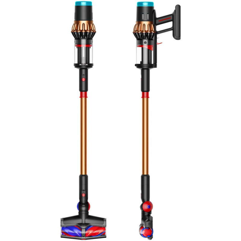 Вертикална прахосмукачка Dyson V16 Piston Animal 492963-01, 315AW, 900W, 1.3 л, 70 мин, CleanCompaktor™, Hyperdymium™, MyDyson™, HEPA, LCD, Черен/мед