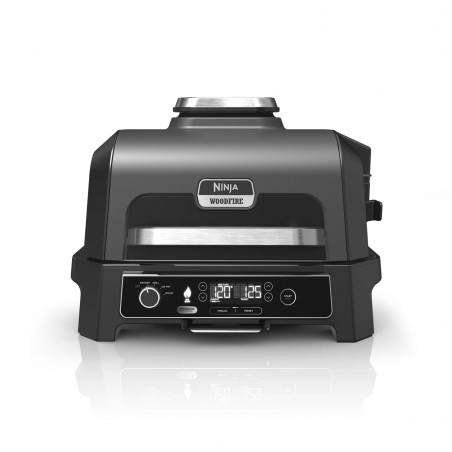 Електрически скара 4в1 Ninja OG850EU, 1700W, 4 програми, 45х29 см, 240C, Керамична плоча, Woodfire технология, IPX4, Черен