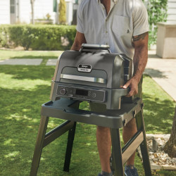 Електрически скара 4в1 Ninja OG850EU, 1700W, 4 програми, 45х29 см, 240C, Керамична плоча, Woodfire технология, IPX4, Черен